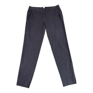 Massimo Dutti Women’s Pants Plaid Check Blue 8